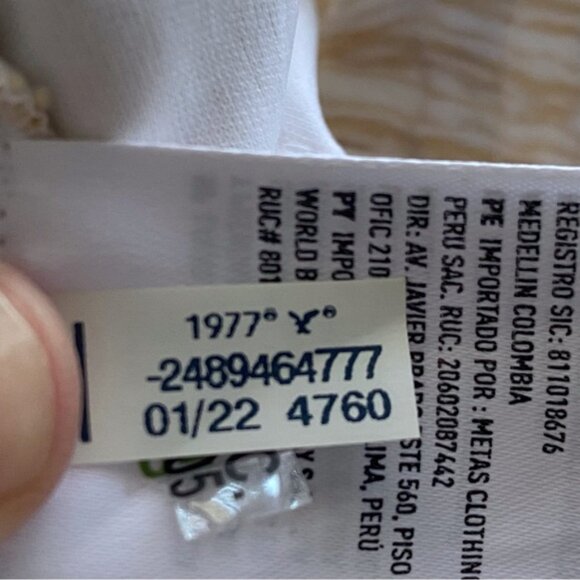 American Eagle 2022 Smocked Wide Leg Pant Woman Medium Stripped Cotton Festival - Picture 11 of 16